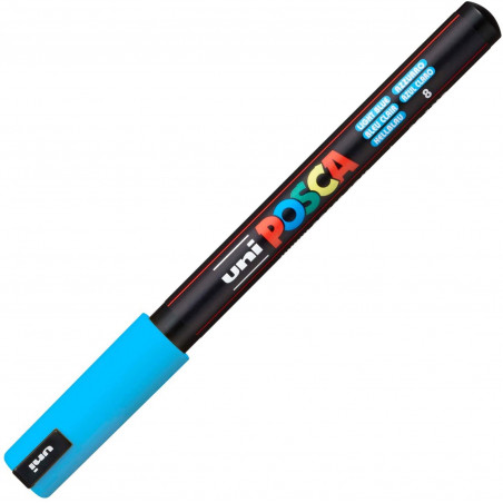 MARQUEUR POINTE EXTRA-FINE - BLEU CLAIR - PC1MR - POSCA pas cher