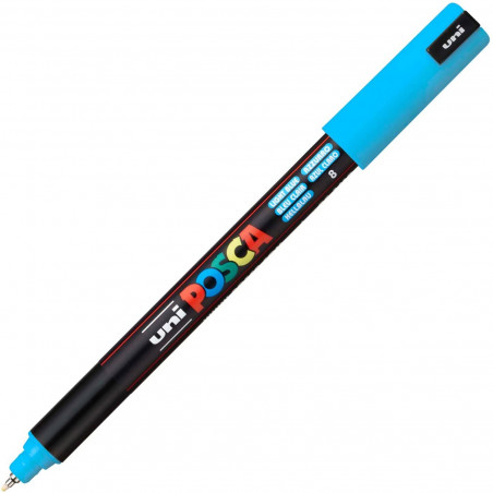 MARQUEUR POINTE EXTRA-FINE - BLEU CLAIR - PC1MR - POSCA | à seulement 2,95 €