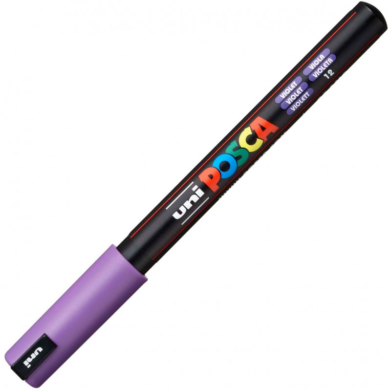 MARQUEUR POINTE EXTRA-FINE - VIOLET - PC1MR - POSCA pas cher