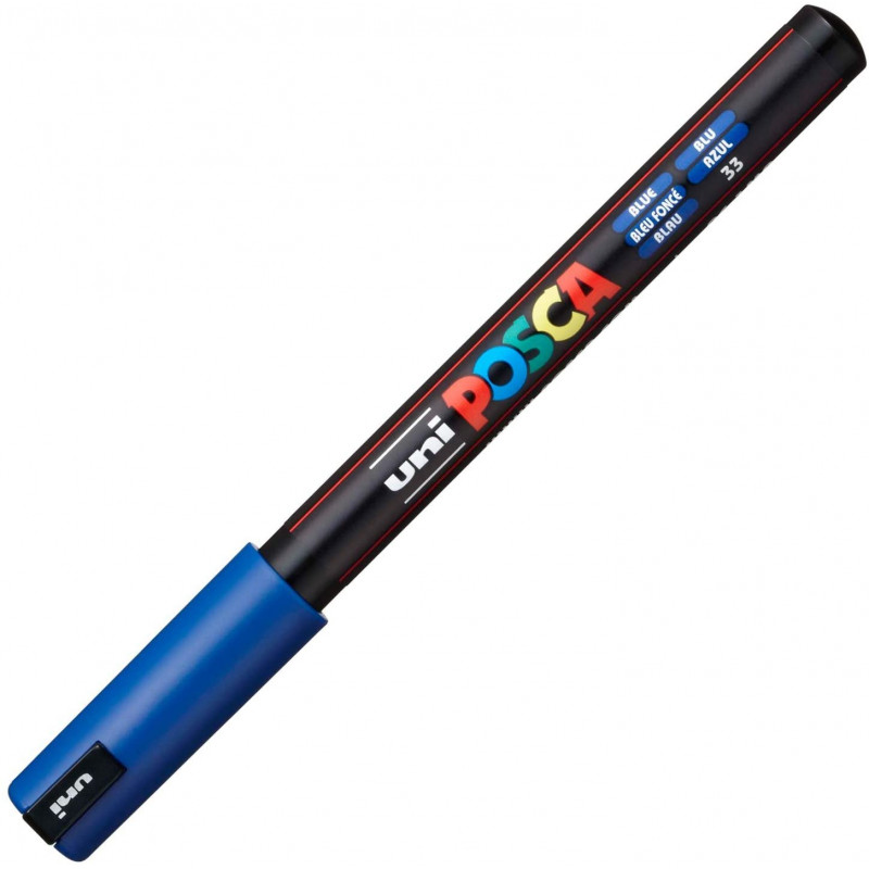 MARQUEUR POINTE EXTRA-FINE - BLEU FONCE - PC1MR - POSCA pas cher