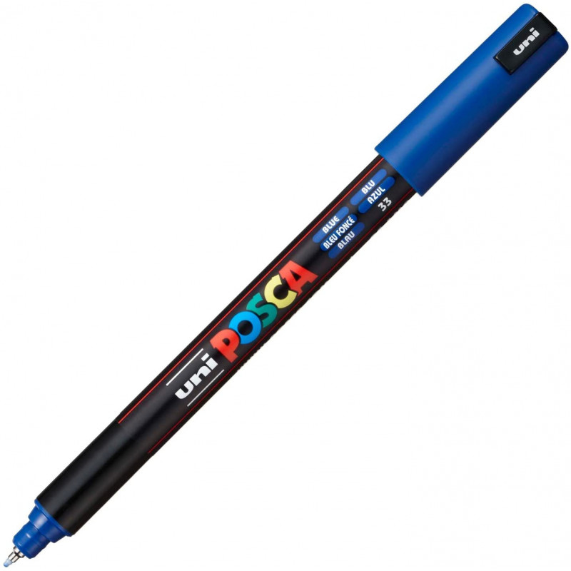 MARQUEUR POINTE EXTRA-FINE - BLEU FONCE - PC1MR - POSCA | à seulement 2,95 €