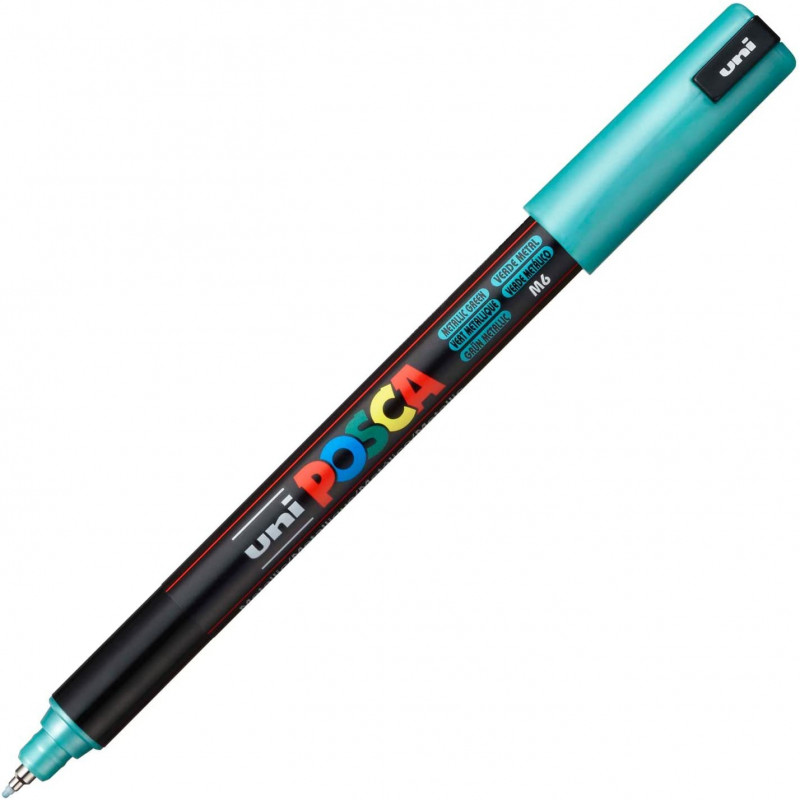 MARQUEUR POINTE EXTRA-FINE - VERT MÉTAL - PC1MR - POSCA | à seulement 2,95 €