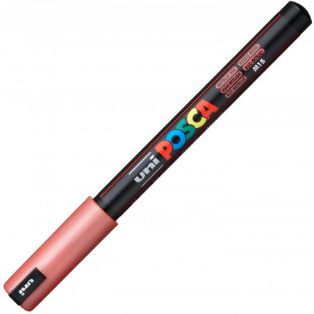 MARQUEUR POINTE EXTRA-FINE - ROUGE MÉTAL - PC1MR - POSCA pas cher