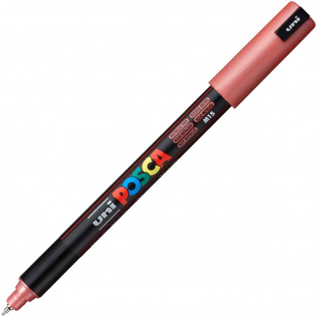 MARQUEUR POINTE EXTRA-FINE - ROUGE MÉTAL - PC1MR - POSCA | à seulement 2,95 €