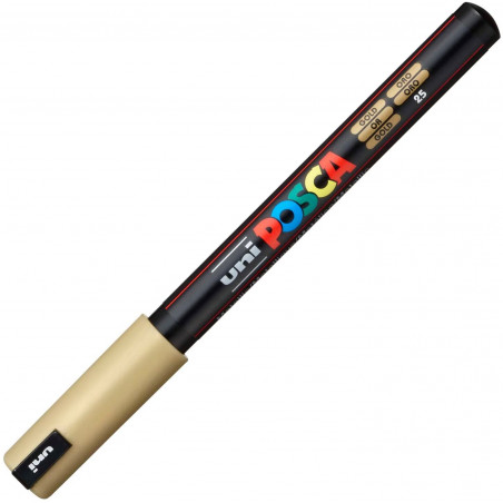 MARQUEUR POINTE EXTRA-FINE - OR - PC1MR - POSCA pas cher