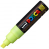 MARQUEUR POINTE LARGE BISEAUTEE - JAUNE FLUO - PC8K - POSCA pas cher