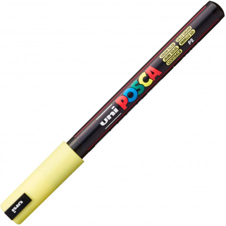 MARQUEUR POINTE EXTRA-FINE - JAUNE SOLEIL - PC1MR - POSCA pas cher