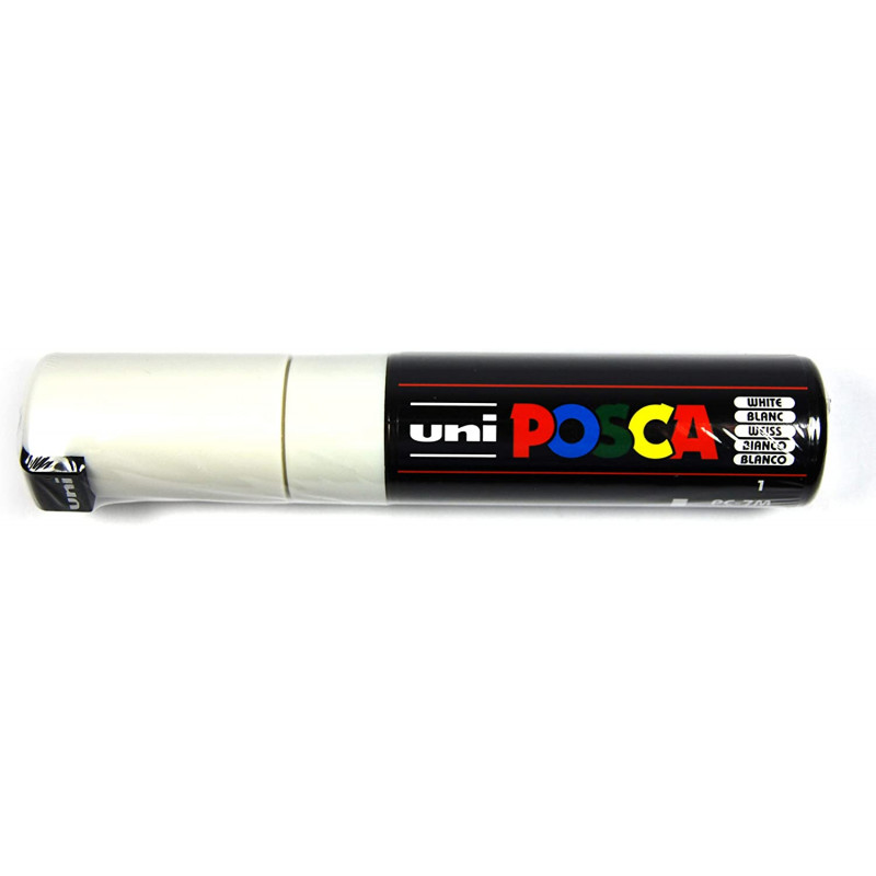 MARQUEUR POINTE LARGE CONIQUE 4.5-5.5 MM - BLANC - PC7M - POSCA | à seulement 5,5 €