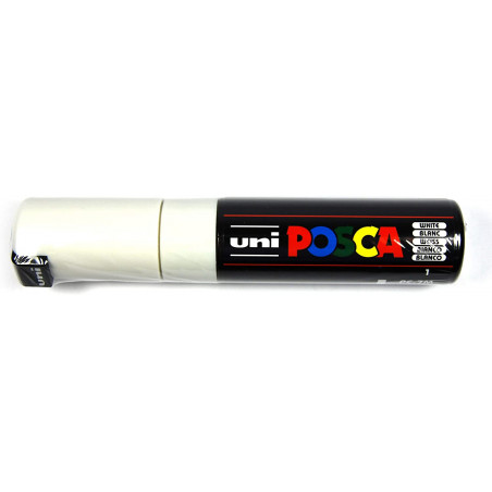 MARQUEUR POINTE LARGE CONIQUE 4.5-5.5 MM - BLANC - PC7M - POSCA | à seulement 5,5 €