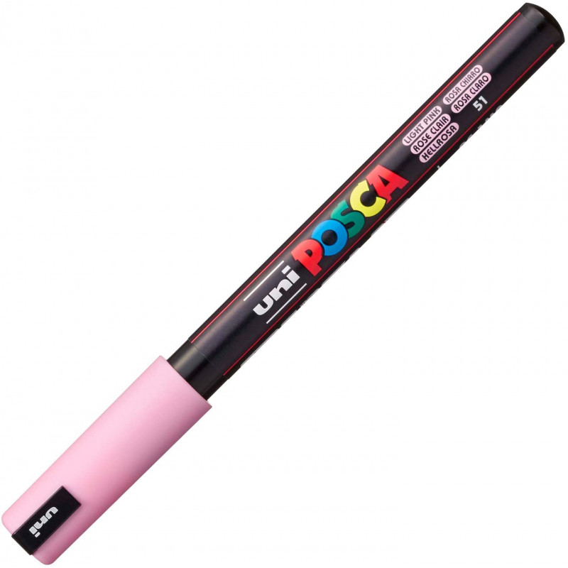 MARQUEUR POINTE EXTRA-FINE - ROSE CLAIR - PC1MR - POSCA pas cher