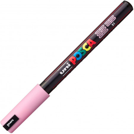 MARQUEUR POINTE EXTRA-FINE - ROSE CLAIR - PC1MR - POSCA pas cher