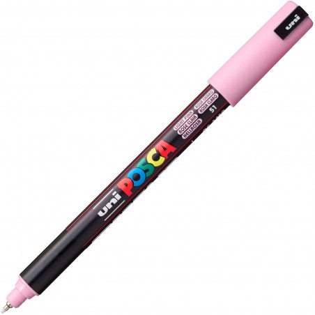 MARQUEUR POINTE EXTRA-FINE - ROSE CLAIR - PC1MR - POSCA | à seulement 2,95 €