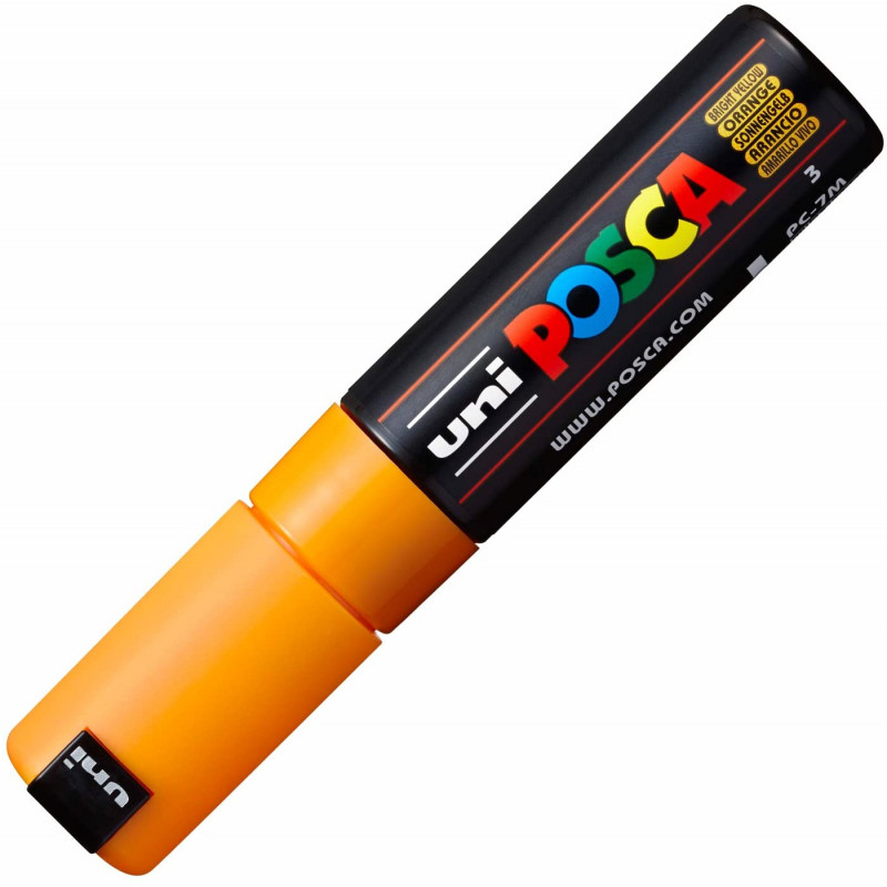MARQUEUR POINTE LARGE CONIQUE 4.5-5.5 MM - ORANGE - PC7M - POSCA pas cher