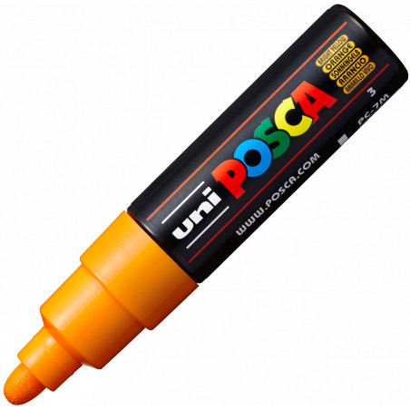 MARQUEUR POINTE LARGE CONIQUE 4.5-5.5 MM - ORANGE - PC7M - POSCA | à seulement 5,5 €