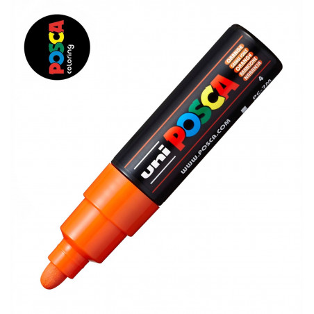 MARQUEUR POINTE LARGE CONIQUE 4.5-5.5 MM - ORANGE FONCE - PC7M - POSCA pas cher