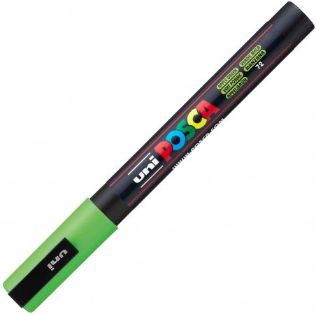 MARQUEUR POINTE FINE - VERT POMME - PC3M - POSCA pas cher