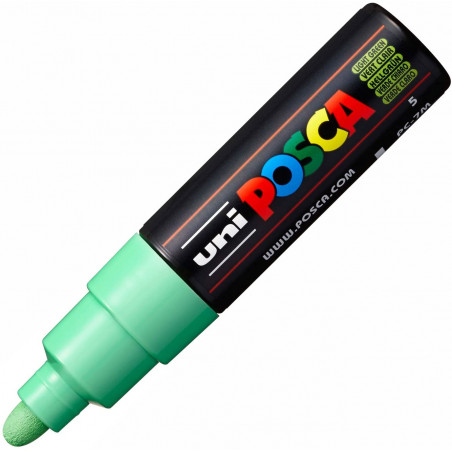MARQUEUR POINTE LARGE CONIQUE 4.5-5.5 MM - VERT CLAIR - PC7M - POSCA | à seulement 5,5 €