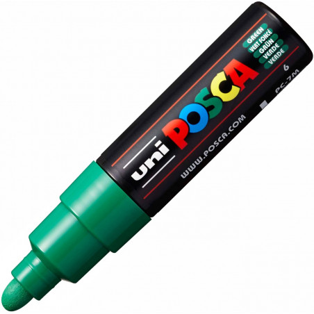 MARQUEUR POINTE LARGE CONIQUE 4.5-5.5 MM - VERT FONCE - PC7M - POSCA | à seulement 5,5 €