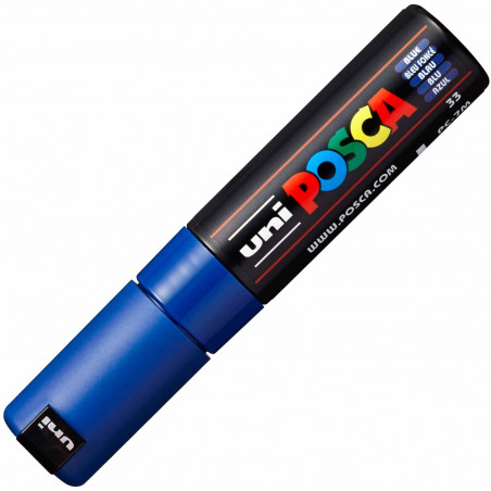 MARQUEUR POINTE LARGE CONIQUE 4.5-5.5 MM - BLEU FONCE - PC7M - POSCA pas cher