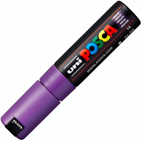 MARQUEUR POINTE LARGE CONIQUE 4.5-5.5 MM - VIOLET - PC7M - POSCA pas cher