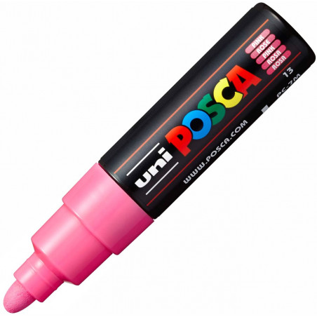 MARQUEUR POINTE LARGE CONIQUE 4.5-5.5 MM - ROSE - PC7M - POSCA | à seulement 5,5 €
