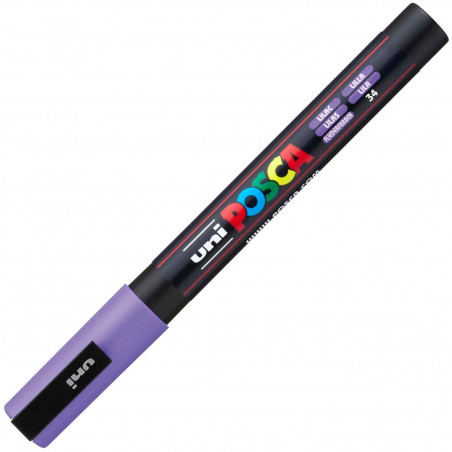 MARQUEUR POINTE FINE - LILAS - PC3M - POSCA pas cher