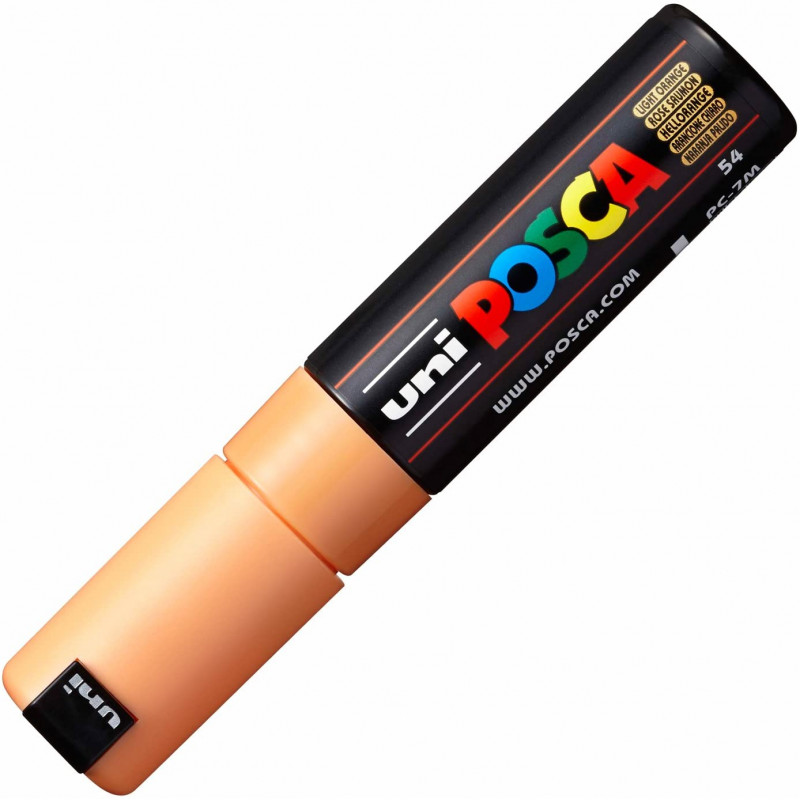 MARQUEUR POINTE LARGE CONIQUE 4.5-5.5 MM - ROSE SAUMON - PC7M - POSCA pas cher