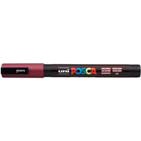 MARQUEUR POINTE FINE - LIE DE VIN - PC3M - POSCA | à seulement 3,6 €