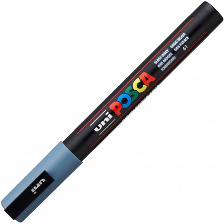 MARQUEUR POINTE FINE - GRIS ARDOISE - PC3M - POSCA pas cher