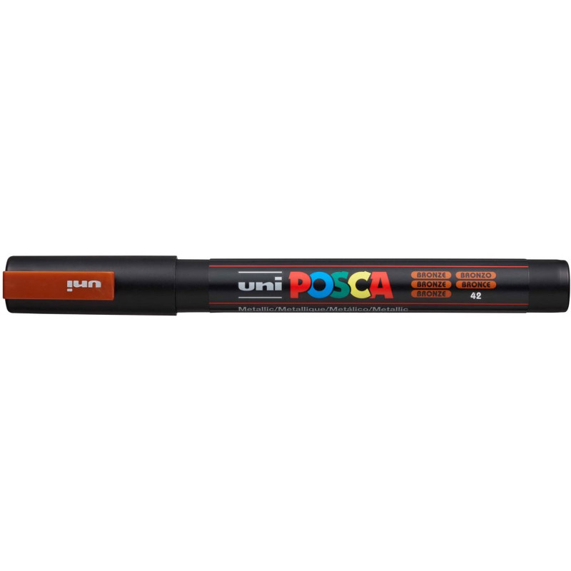 MARQUEUR POINTE FINE - BRONZE - PC3M - POSCA | à seulement 3,6 €