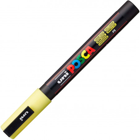 MARQUEUR POINTE FINE - JAUNE SOLEIL - PC3M - POSCA pas cher