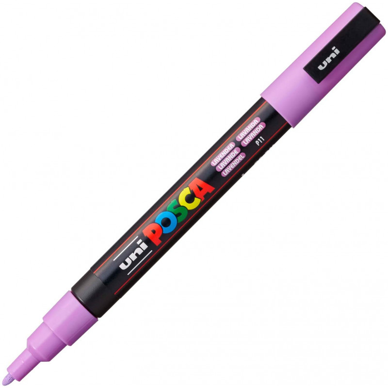 MARQUEUR POINTE FINE - LAVANDE - PC3M - POSCA | à seulement 3,6 €