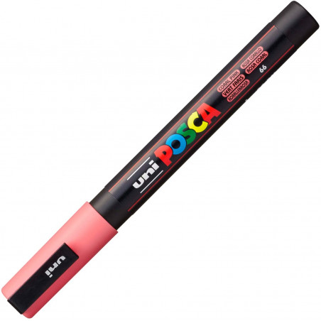 MARQUEUR POINTE FINE - CORAIL - PC3M - POSCA pas cher