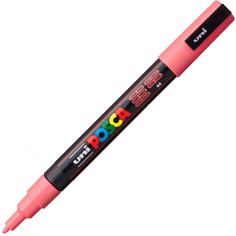 MARQUEUR POINTE FINE - CORAIL - PC3M - POSCA | à seulement 3,6 €