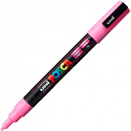 MARQUEUR POINTE FINE - ROSE - PC3M - POSCA | à seulement 3,6 €