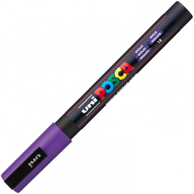 MARQUEUR POINTE FINE - VIOLET - PC3M - POSCA pas cher