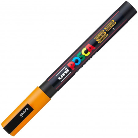 MARQUEUR POINTE FINE - ORANGE - PC3M - POSCA pas cher