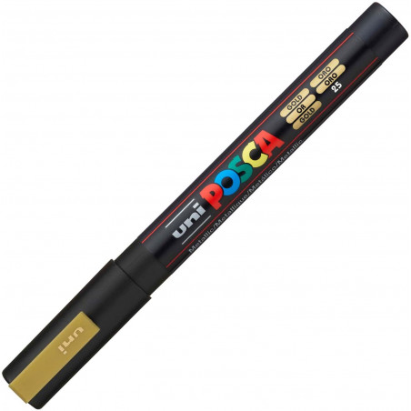 MARQUEUR POINTE FINE - OR - PC3M - POSCA pas cher