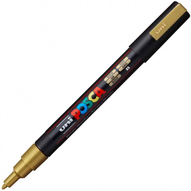 MARQUEUR POINTE FINE - OR - PC3M - POSCA | à seulement 3,6 €