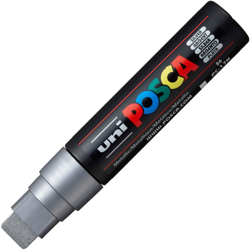 MARQUEUR POINTE EXTRA-LARGE - ARGENT - PC17K - POSCA | à seulement 9,99 €
