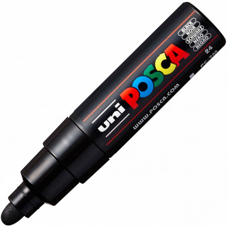 MARQUEUR POINTE LARGE CONIQUE 4.5-5.5 MM - NOIR - PC7M - POSCA | à seulement 5,5 €