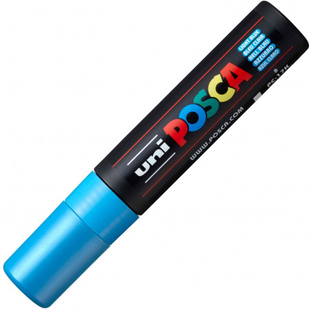 MARQUEUR POINTE EXTRA-LARGE - BLEU CLAIR - PC17K - POSCA pas cher