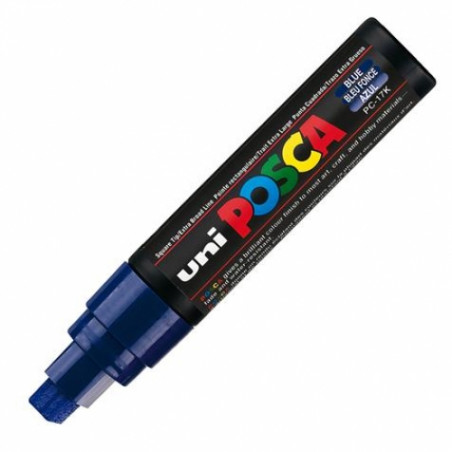 MARQUEUR POINTE EXTRA-LARGE - BLEU FONCE - PC17K - POSCA pas cher