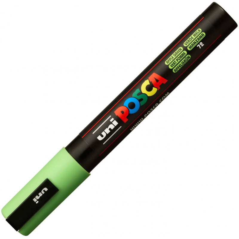 MARQUEUR POINTE MOYENNE 1.8-2.5 MM - VERT POMME - PC5M - POSCA | à seulement 3,99 €