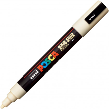 MARQUEUR POINTE MOYENNE 1.8-2.5 MM - IVOIRE - PC5M - POSCA pas cher