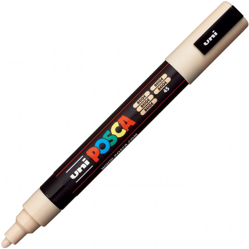 MARQUEUR POINTE MOYENNE 1.8-2.5 MM - BEIGE - PC5M - POSCA | à seulement 3,99 €