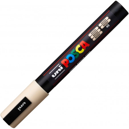 MARQUEUR POINTE MOYENNE 1.8-2.5 MM - BEIGE - PC5M - POSCA pas cher