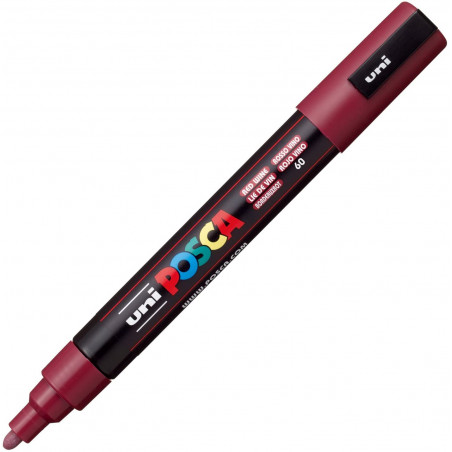 MARQUEUR POINTE MOYENNE 1.8-2.5 MM - LIE DE VIN - PC5M - POSCA pas cher