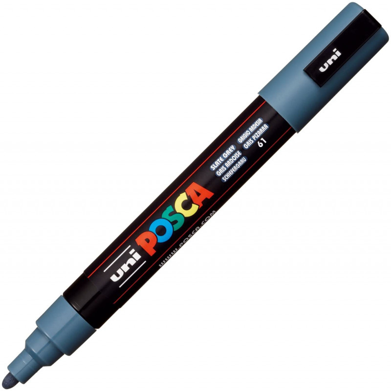 MARQUEUR POINTE MOYENNE 1.8-2.5 MM - GRIS ARDOISE - PC5M - POSCA pas cher