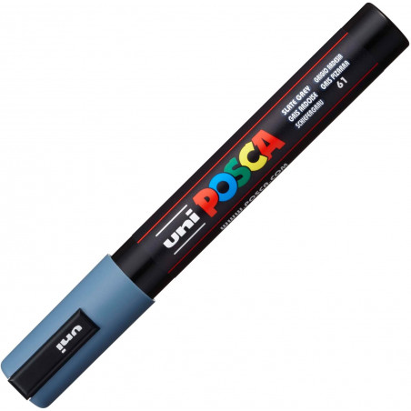 MARQUEUR POINTE MOYENNE 1.8-2.5 MM - GRIS ARDOISE - PC5M - POSCA | à seulement 3,99 €